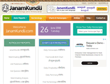 Tablet Screenshot of janamkundli.com